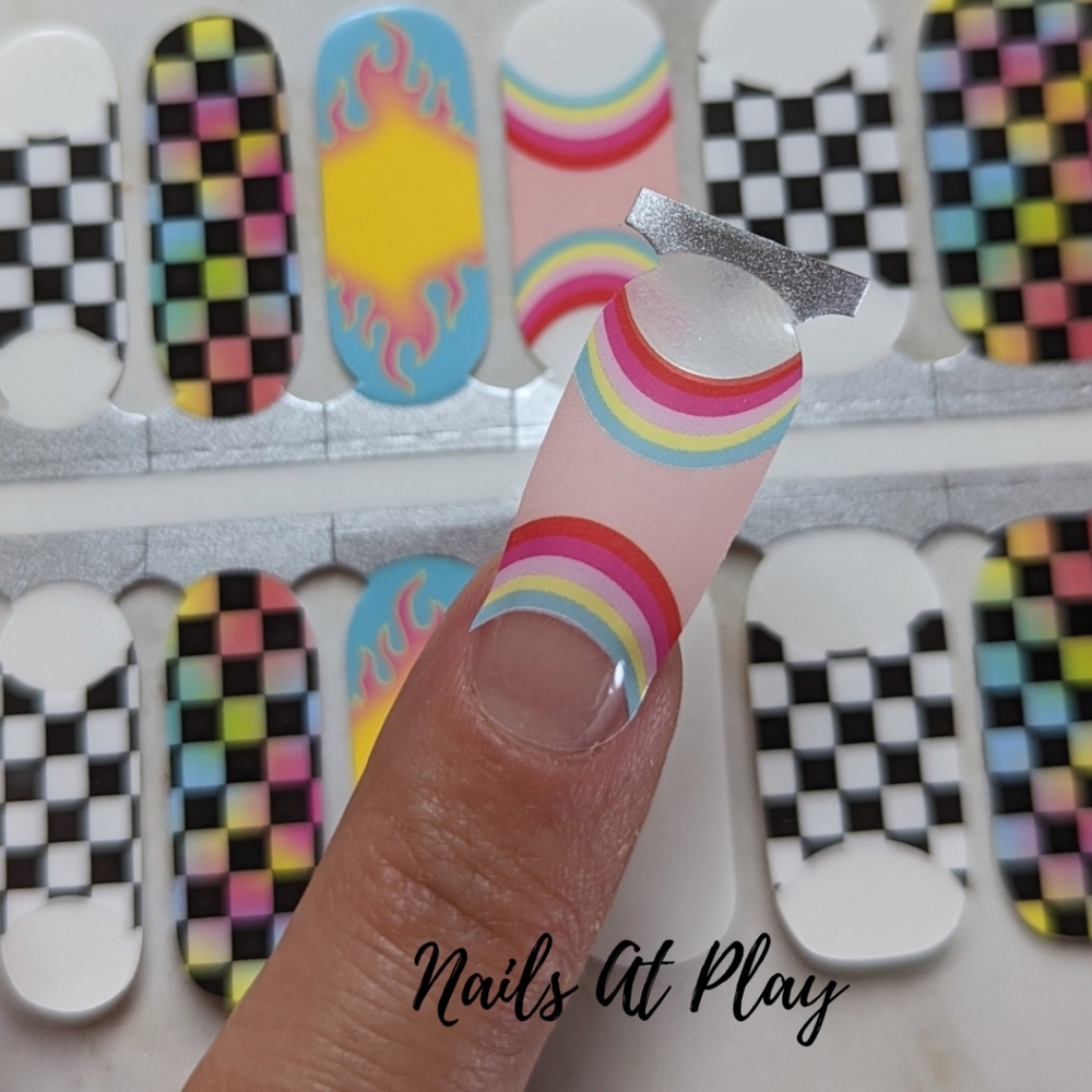 5 for $15 Nail Wraps- Summer Ska (transparent) - Picture 2 of 3
